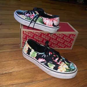 Hawaiian Floral Print Vans